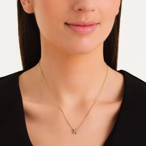 Rosefield Crystal Letter X Necklace New