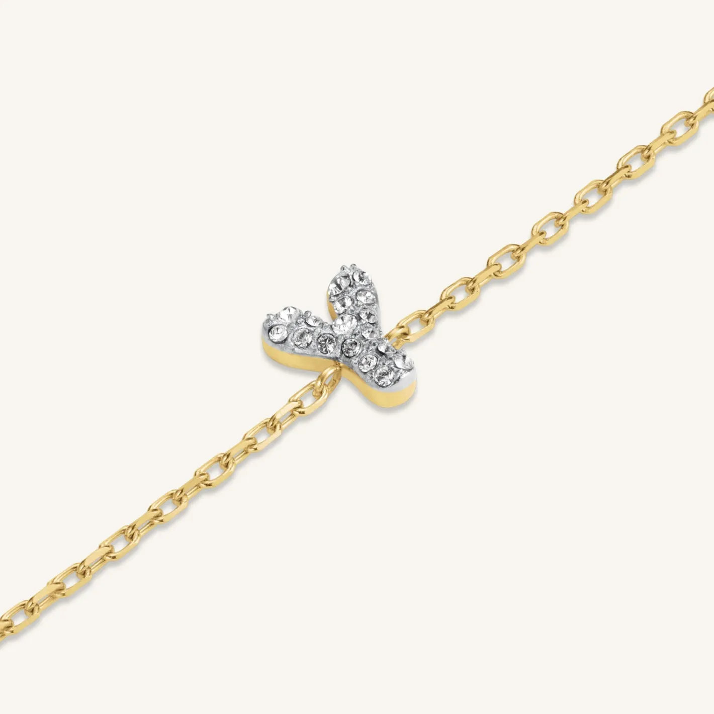 Rosefield Crystal Letter Y Bracelet Hot