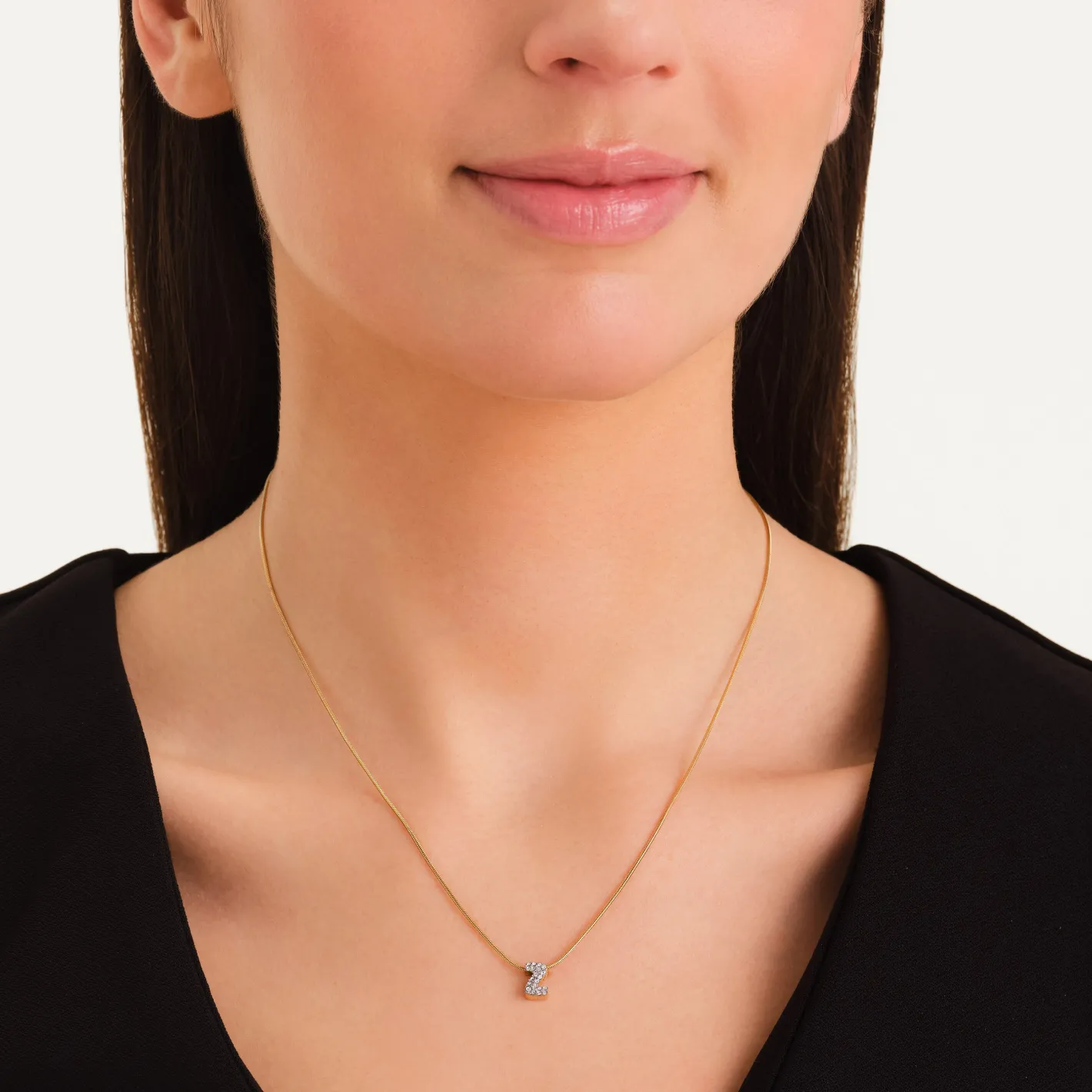 Rosefield Crystal Letter Z Necklace Hot