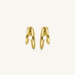 Rosefield Double Hoop Gold New