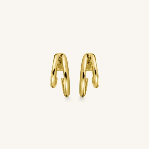 Rosefield Double Hoop Gold New