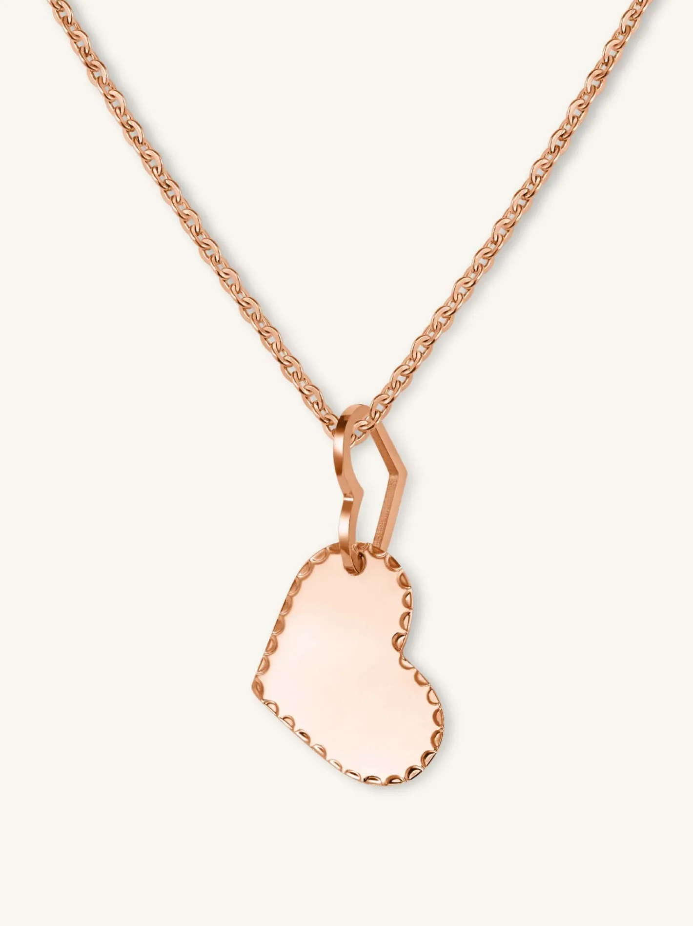 Rosefield Duo Heart Necklace Outlet