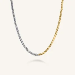 Rosefield Duotone Herringbone Necklace Online