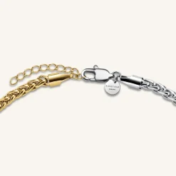 Rosefield Duotone Herringbone Necklace Online