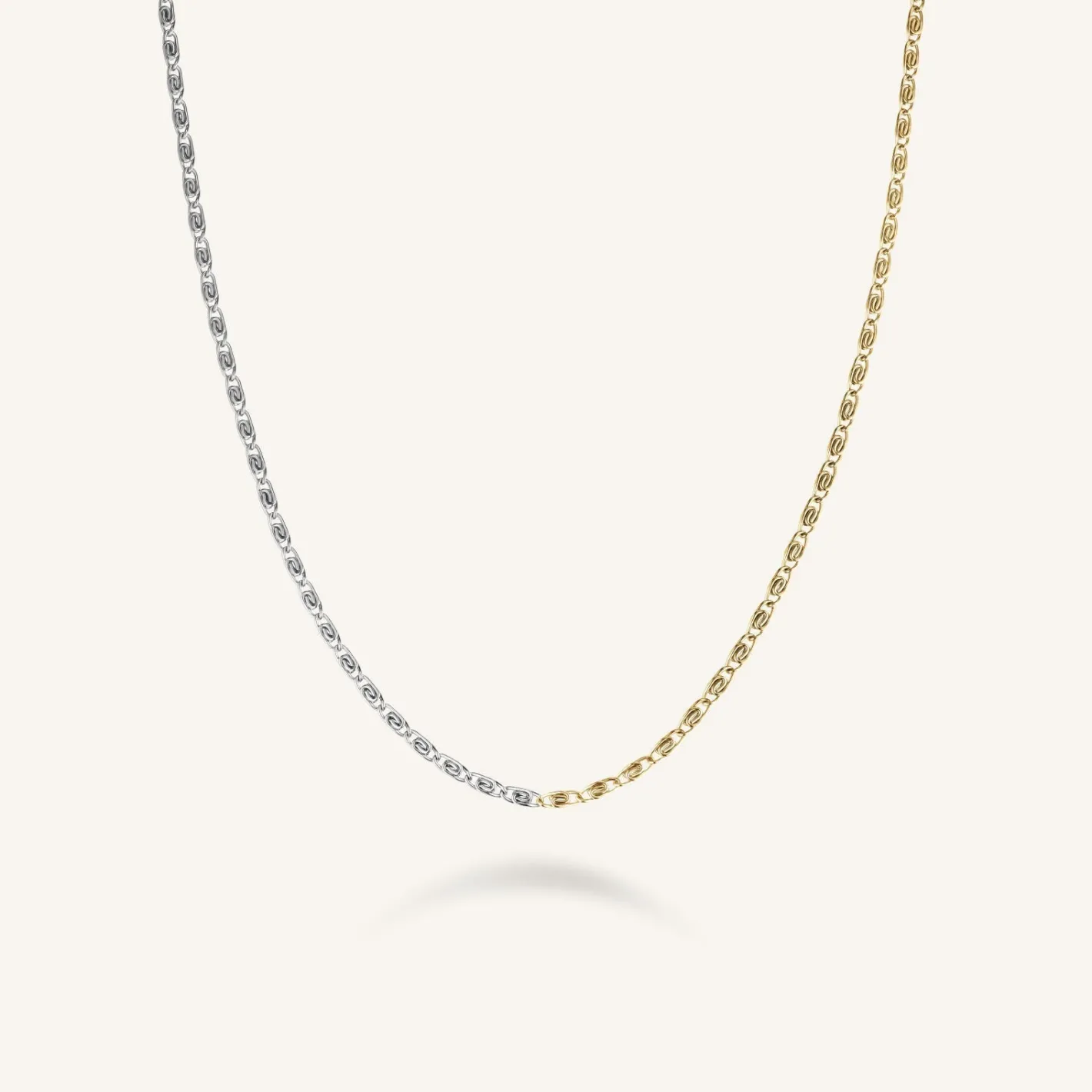 Rosefield Duotone Swirl Necklace Sale