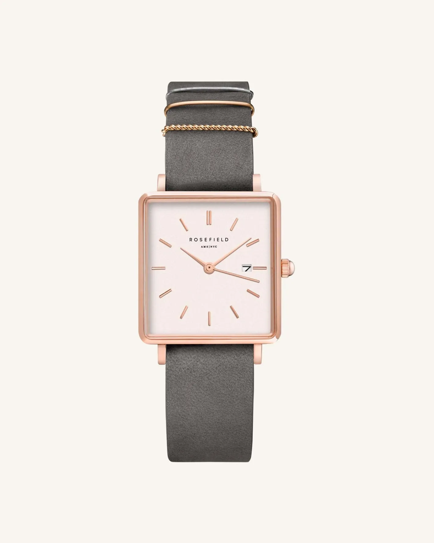 Rosefield Elephant Grey Rose gold Strap Outlet