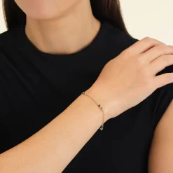 Rosefield Emerald Dotted Bracelet Clearance