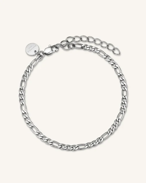 Rosefield Figaro Bracelet Silver Discount
