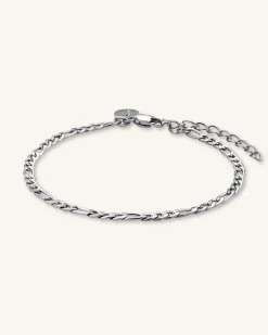 Rosefield Figaro Bracelet Silver Discount
