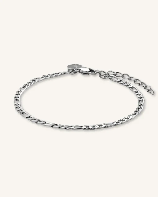 Rosefield Figaro Bracelet Silver Discount