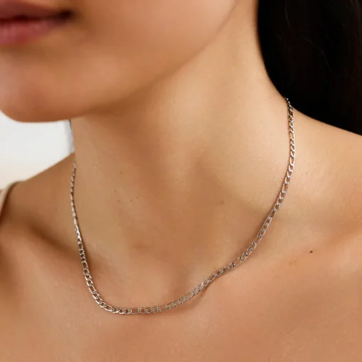 Rosefield Figaro Necklace Silver Online