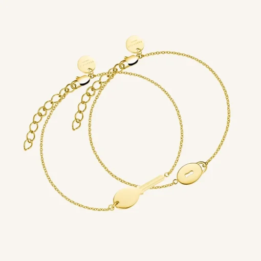 Rosefield Friendship Bracelet Set Oval Gold Online