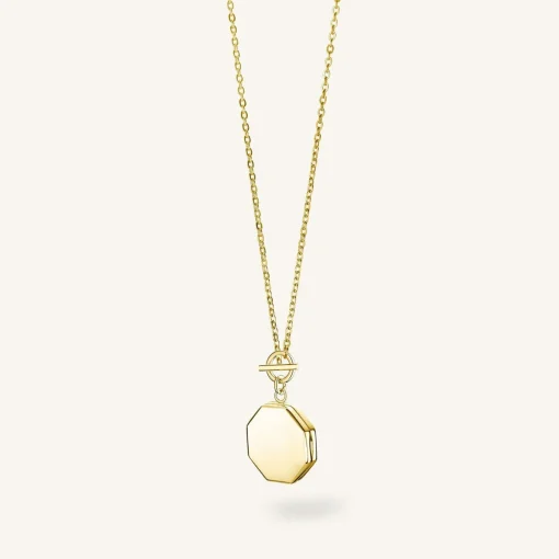 Rosefield Geo Locket Gold Discount