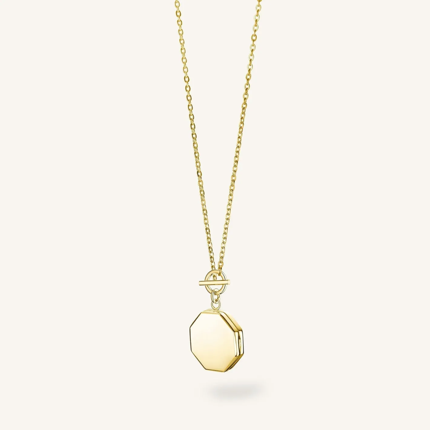 Rosefield Geo Locket Gold Discount