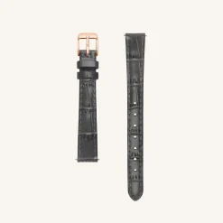 Rosefield Grey Leather Strap Outlet