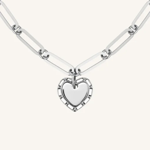 Rosefield Heart Baguette Necklace Discount