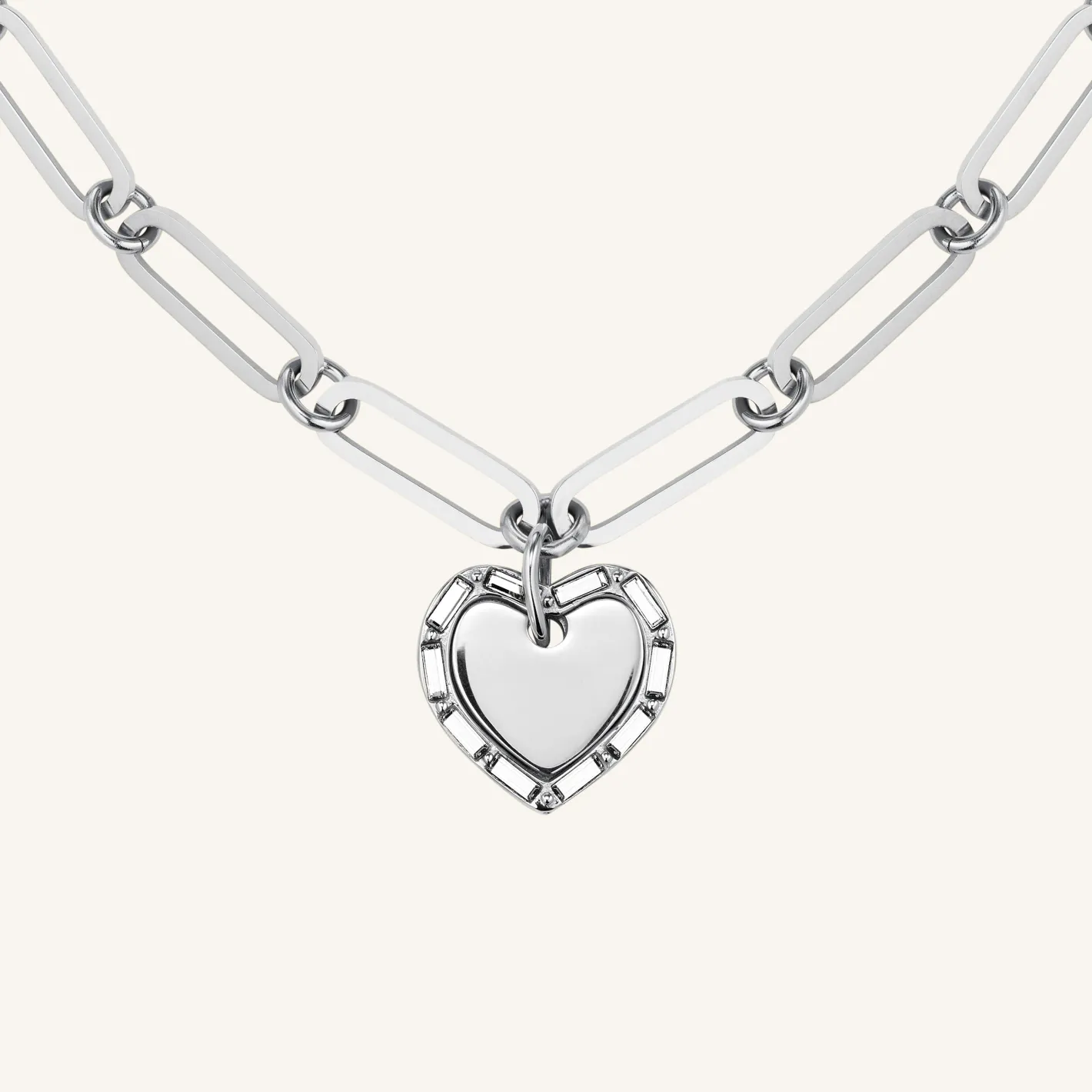 Rosefield Heart Baguette Necklace Discount