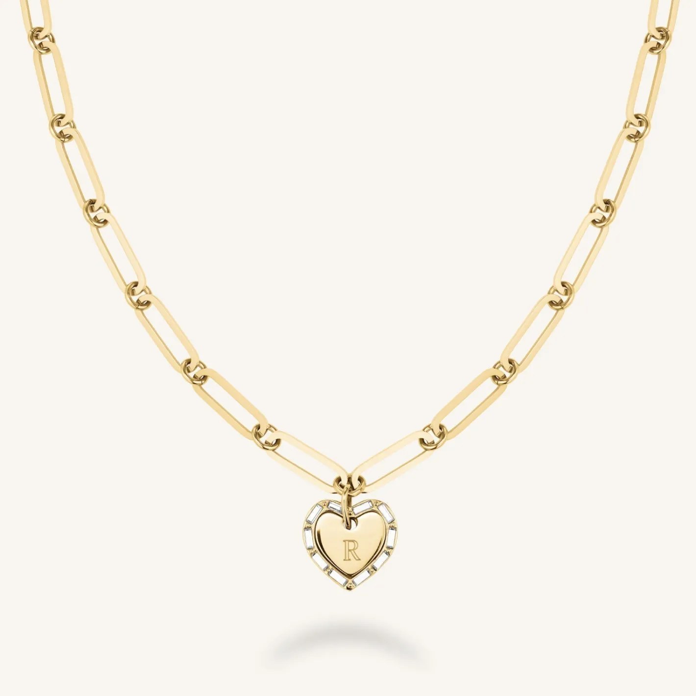 Rosefield Heart Baguette Necklace Discount