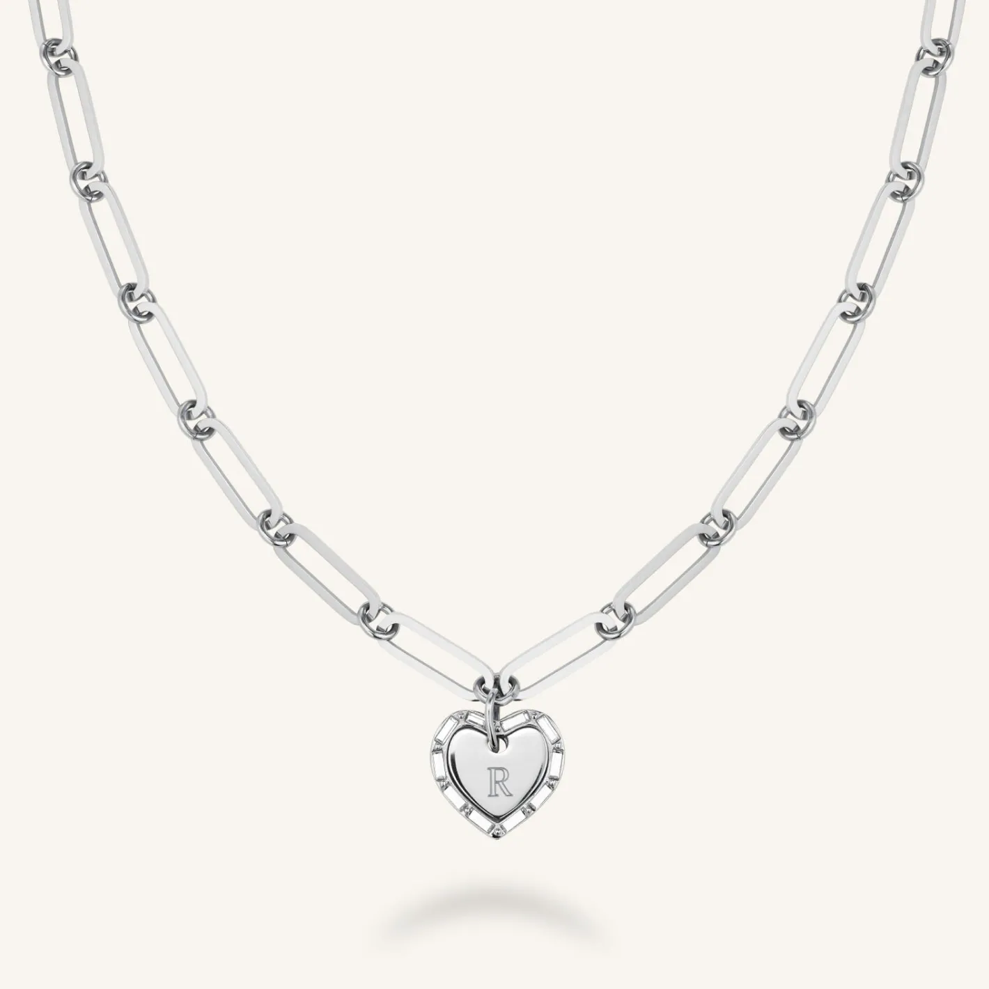 Rosefield Heart Baguette Necklace Discount