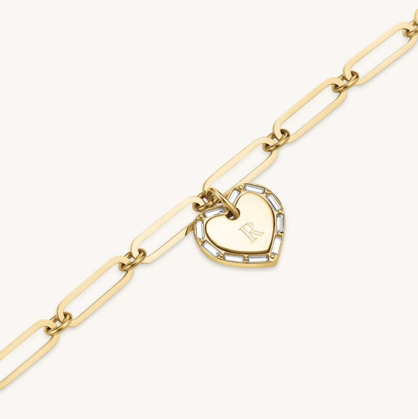 Rosefield Heart Baguette Necklace Discount