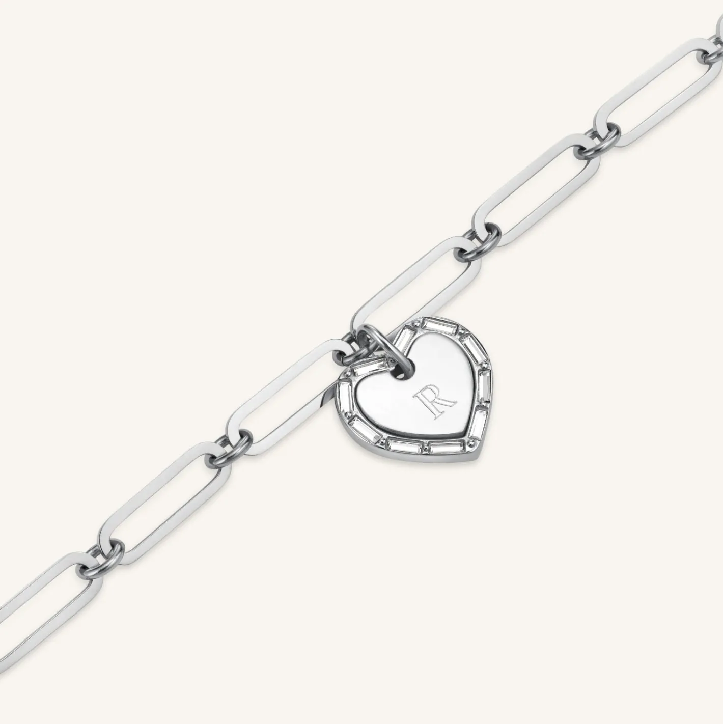 Rosefield Heart Baguette Necklace Discount