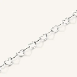 Rosefield Heart Chain Bracelet Fashion