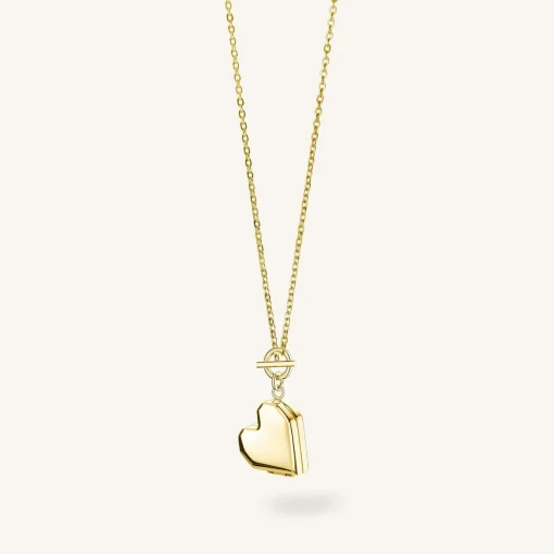 Rosefield Heart Locket Gold New
