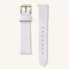 Rosefield Lilac Nubuck Gold Strap New