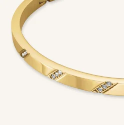 Rosefield Lines Crystals Bangle Hot