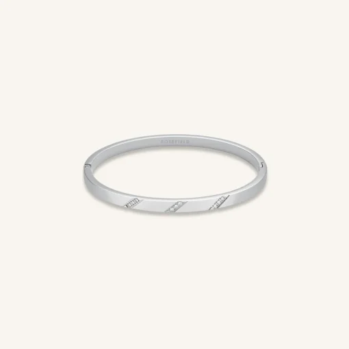 Rosefield Lines Crystals Bangle Hot