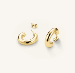 Rosefield Medium Thick Hoops Online