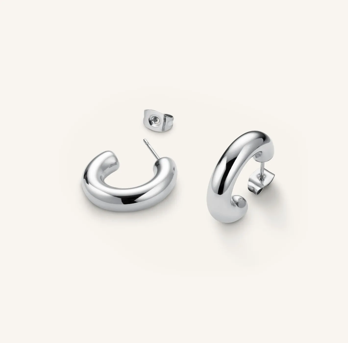 Rosefield Medium Thick Hoops Online