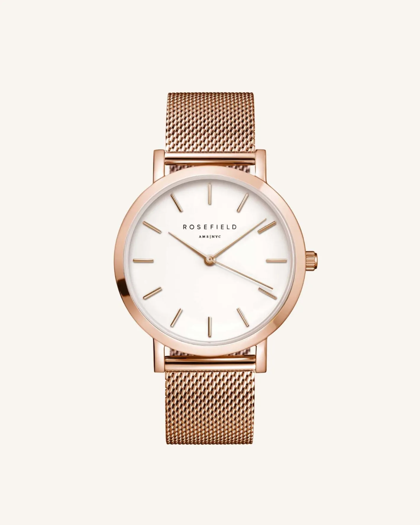 Rosefield Mercer Rose Gold Mesh Clearance