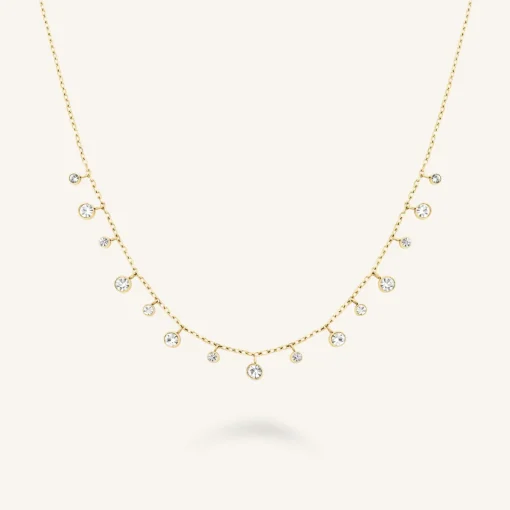 Rosefield Multi-Crystal Necklace Fashion