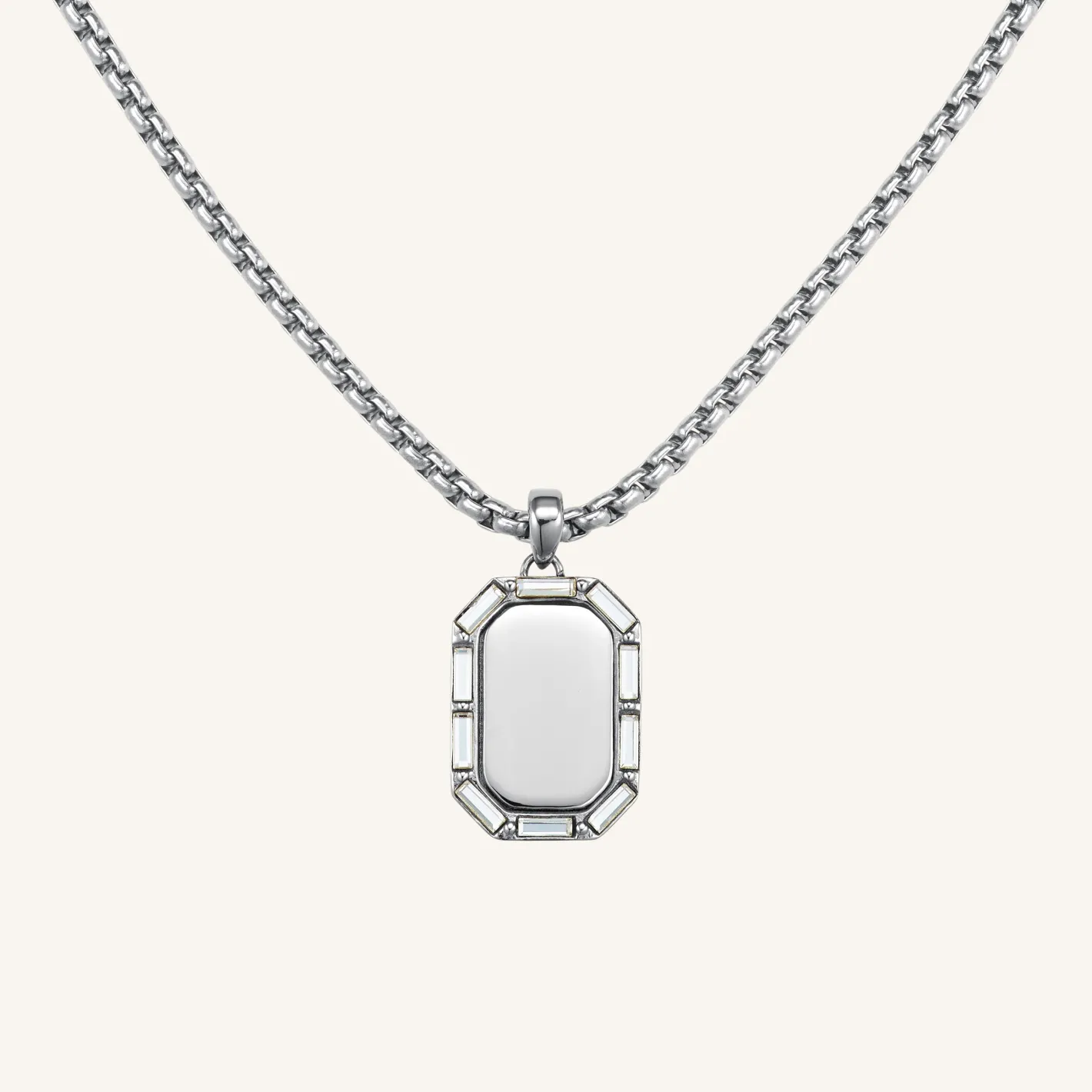 Rosefield Octagon Baguette Necklace Fashion