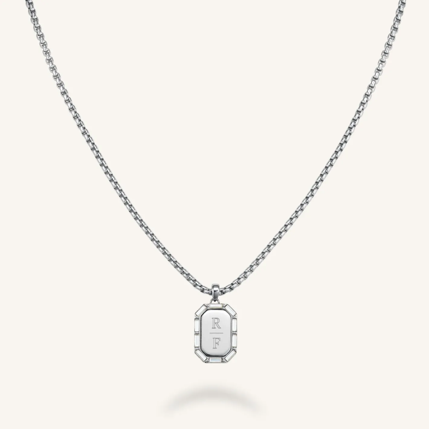 Rosefield Octagon Baguette Necklace Fashion