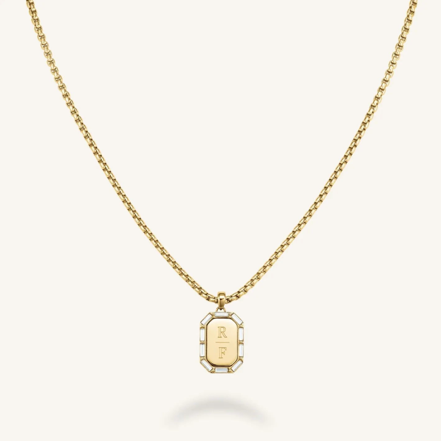 Rosefield Octagon Baguette Necklace Fashion