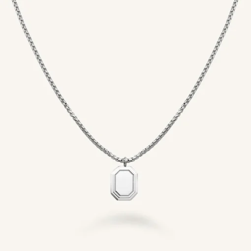 Rosefield Octagon Enamel Necklace Clearance