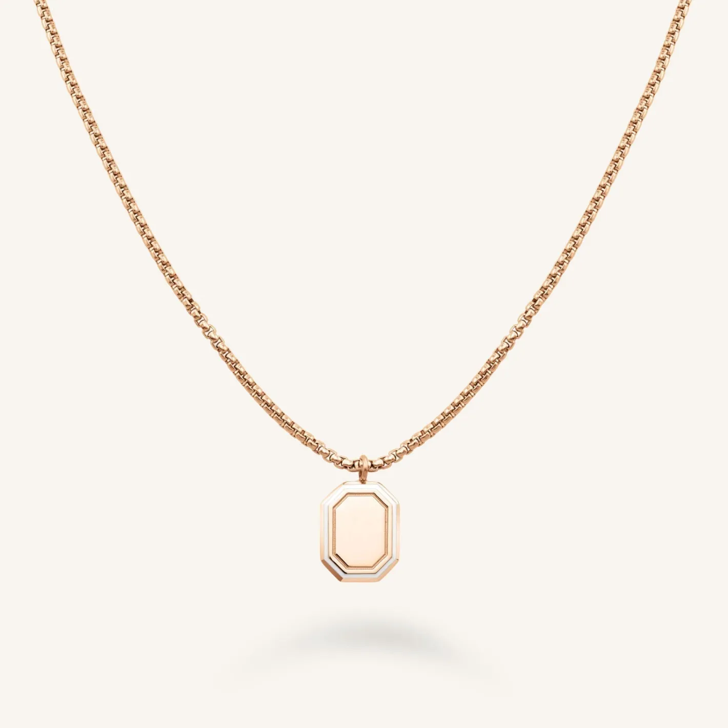 Rosefield Octagon Enamel Necklace Clearance