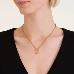 Rosefield Octagon Pendant Necklace New