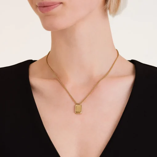 Rosefield Octagon Pendant Necklace New