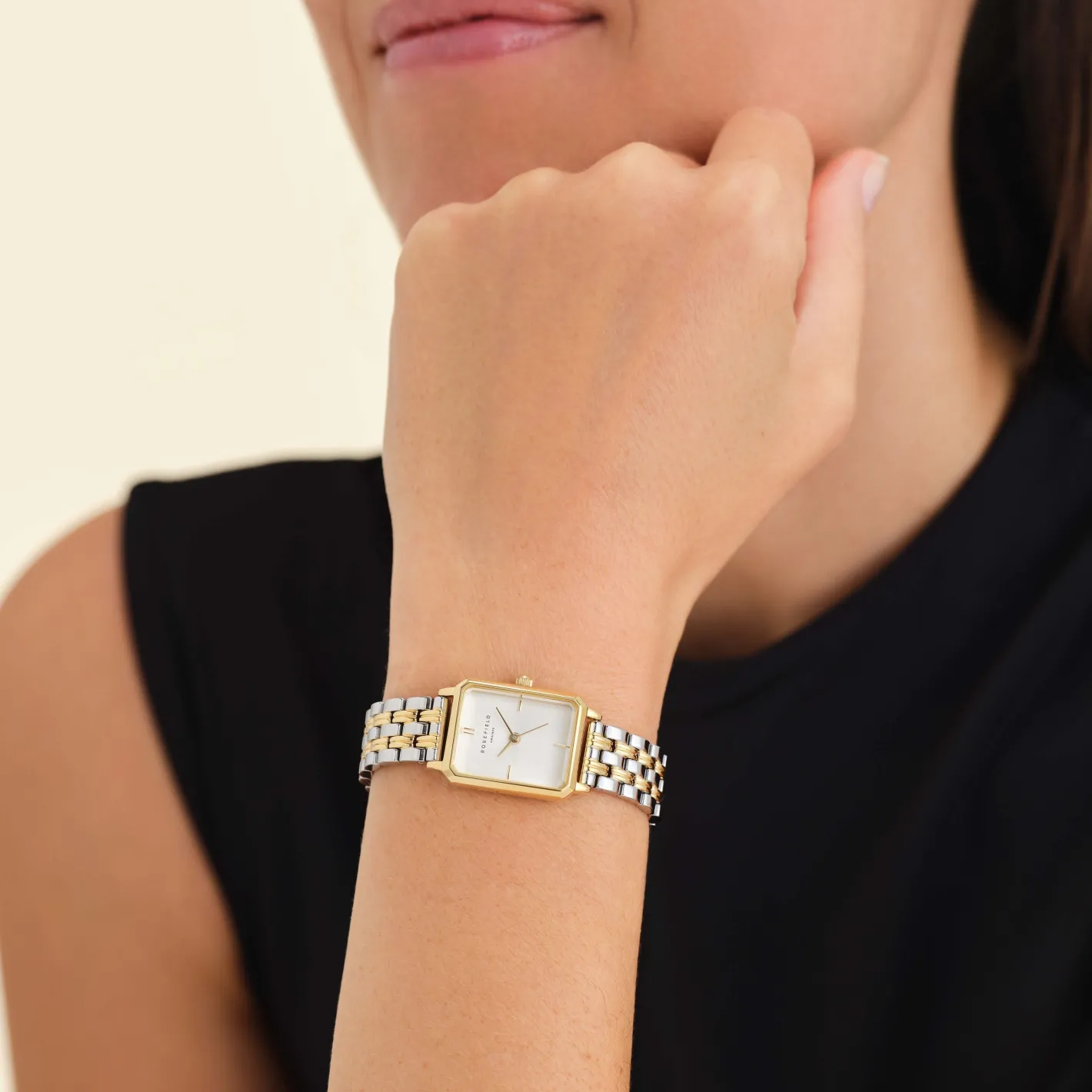Rosefield Octagon XS Duotone Gold Fashion