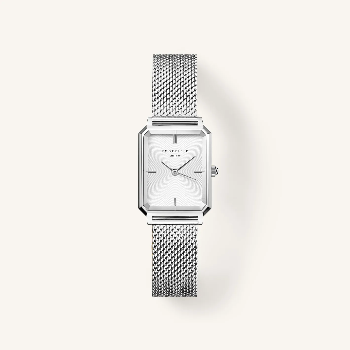 Rosefield Octagon XS Mesh Silver New