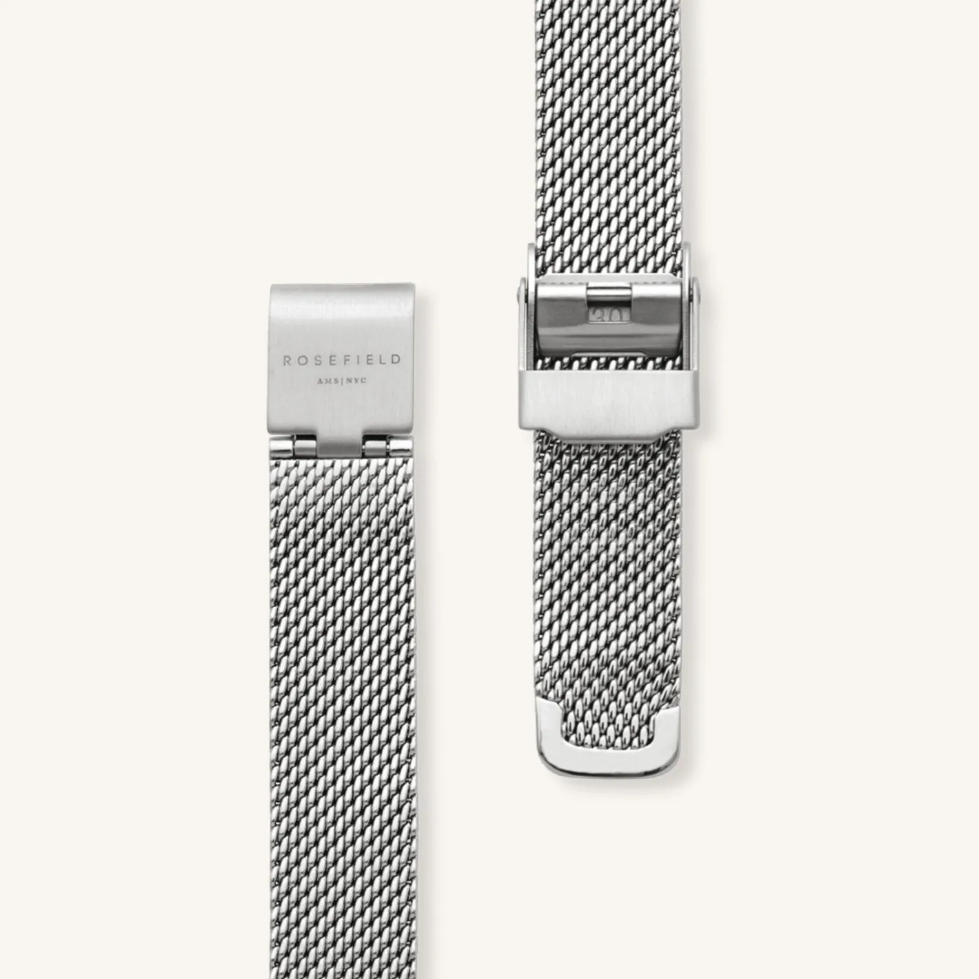 Rosefield Octagon XS Mesh Silver New
