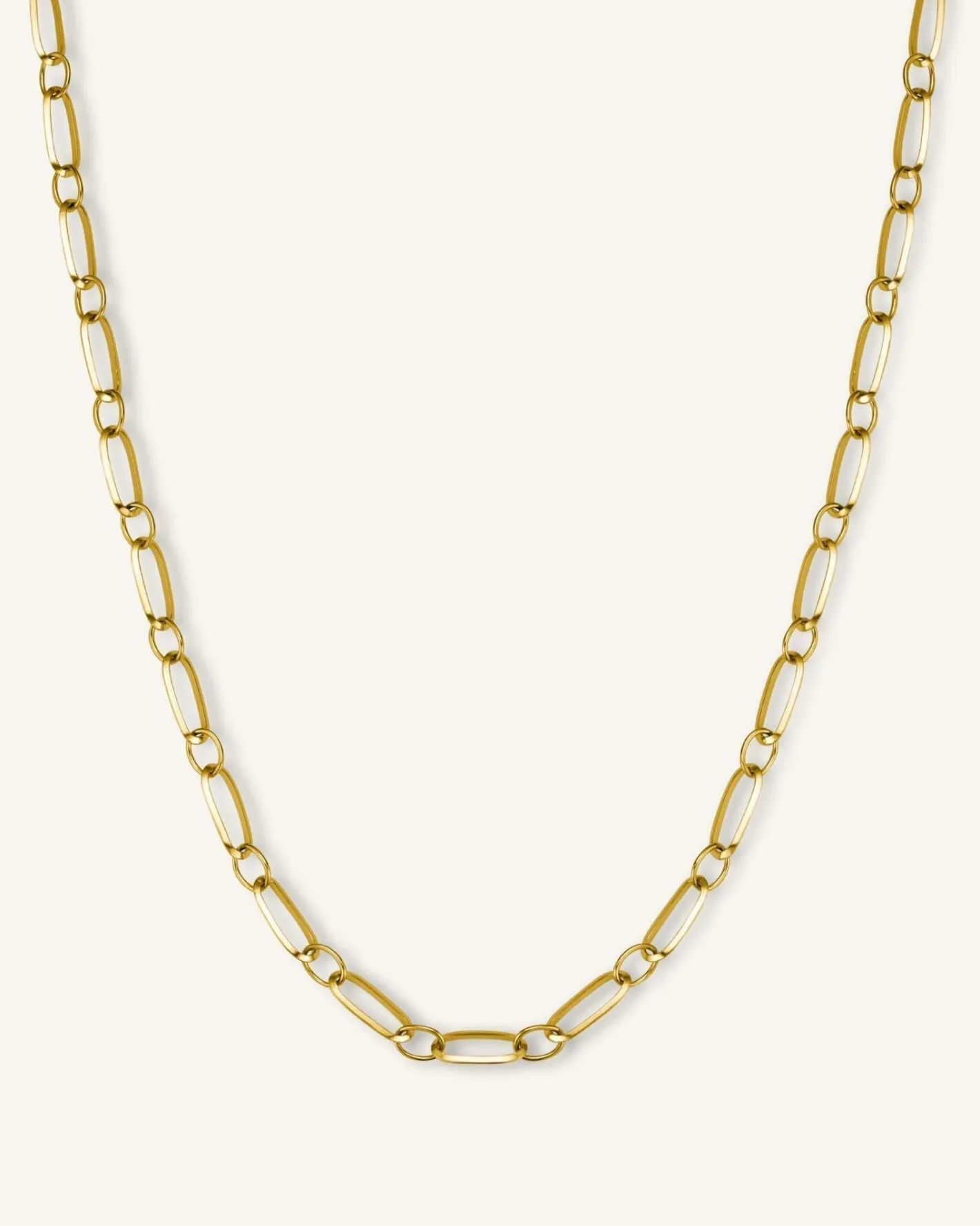 Rosefield Oval Chain Necklace Gold Outlet