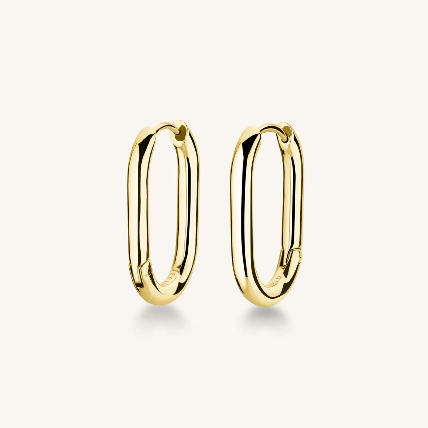 Rosefield Oval Hoops Gold Discount
