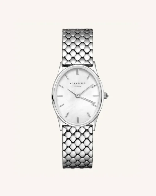 Rosefield Oval Pearl Silver Clearance