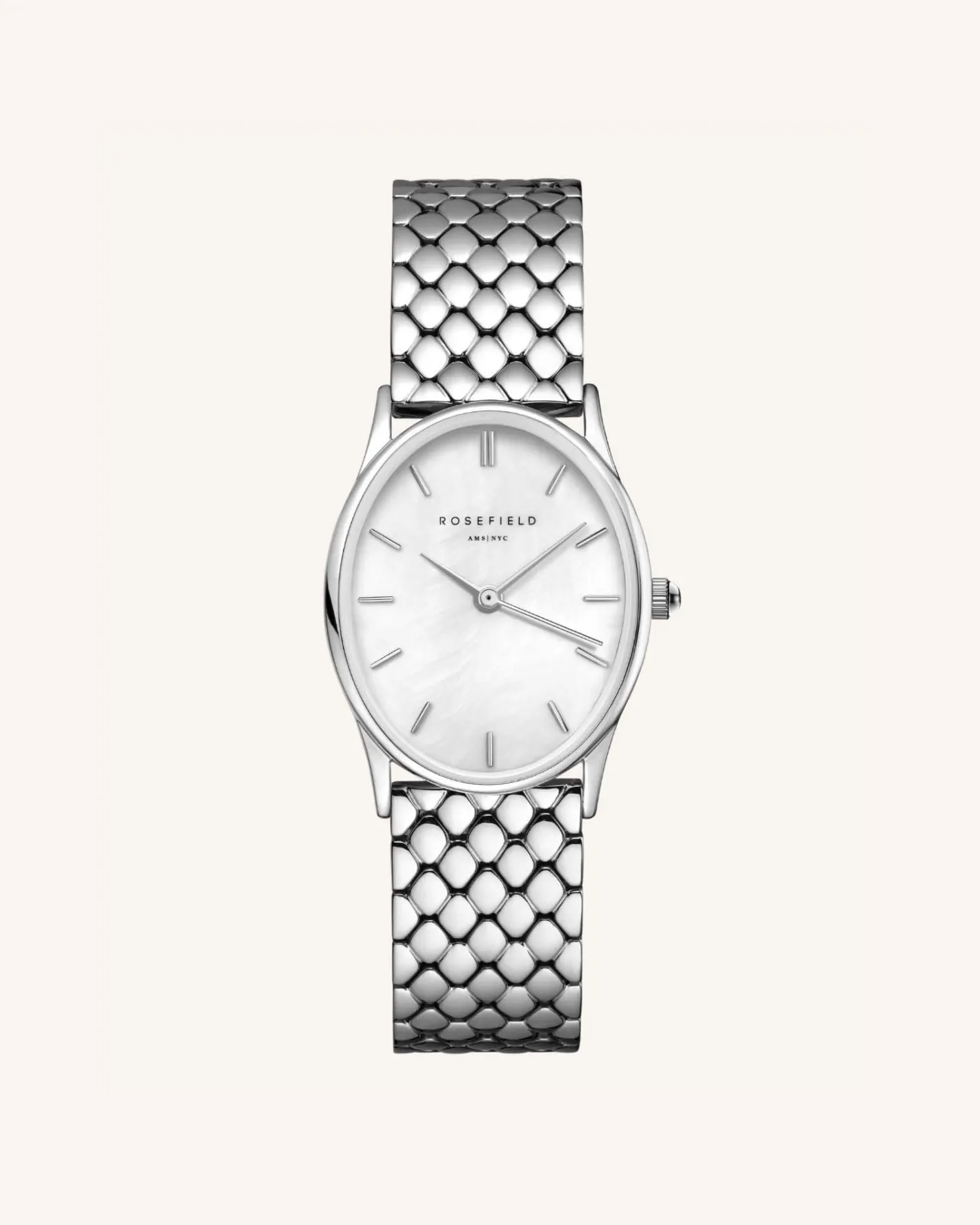 Rosefield Oval Pearl Silver Clearance