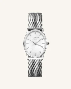 Rosefield Oval Pearl Silver Mesh Outlet