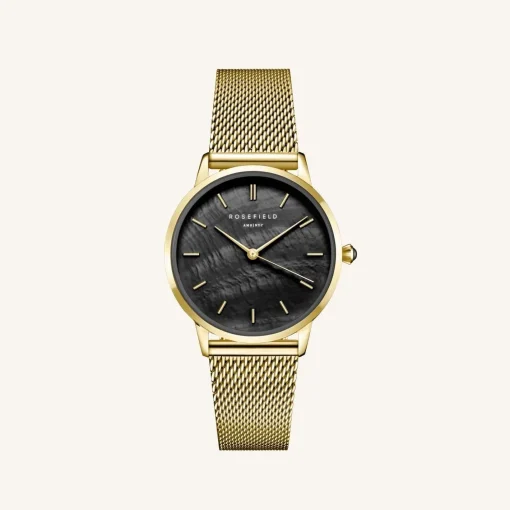 Rosefield Pearl Edit Mesh Black Gold Discount